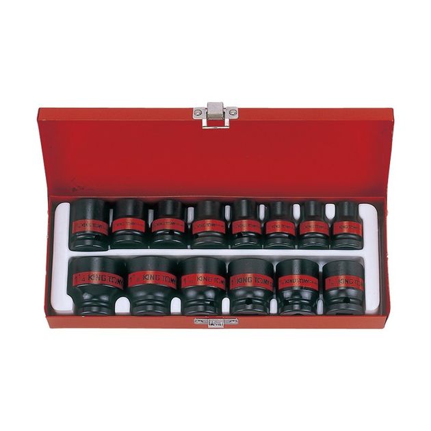 Набор ударных головок 1/2" 14 ед. 6-гранные, короткие, 3/8"-1-1/4", фото  | SNABZHENIE.com.ua