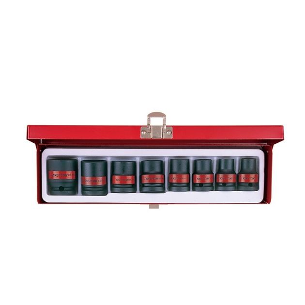 Набор ударных головок 1/2", 8 шт., 6-гранные, короткие, 3/8"-15/16", фото  | SNABZHENIE.com.ua
