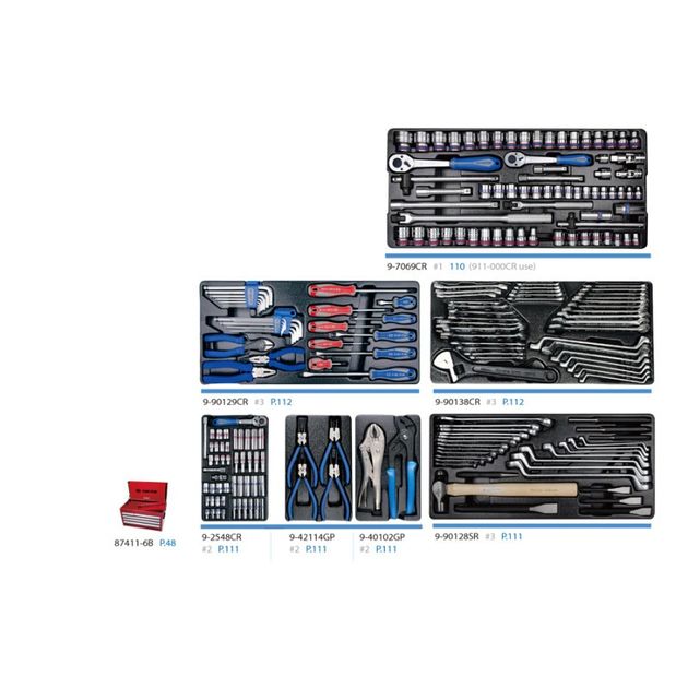 Набір інструментів 219 ед. в ящику, фото , зображення 2 | SNABZHENIE.com.ua