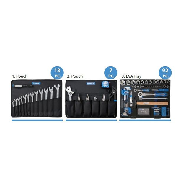 Універсальний набір інструментів 112 од. в кейсі KING TONY, фото , зображення 3 | SNABZHENIE.com.ua