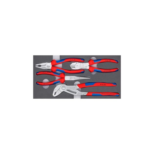 Набор хромированных инструментов Knipex basic chrom 00 20 01 V17, фото  | SNABZHENIE.com.ua