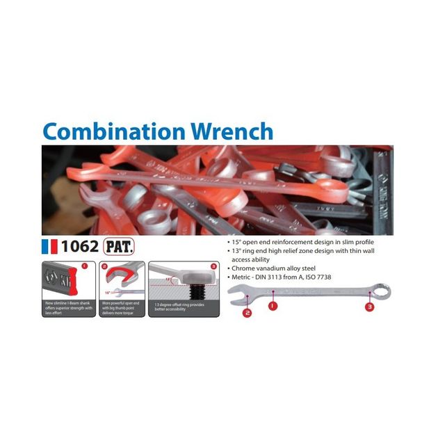 Набор ключей комбинированных 13 шт. (6-24 мм) TREOTON супер-легкие, фото , изображение 2 | SNABZHENIE.com.ua Набор ключей комбинированных 13 шт. (6-24 мм) TREOTON супер-легкие, фото , изображение 2 | SNABZHENIE.com.ua