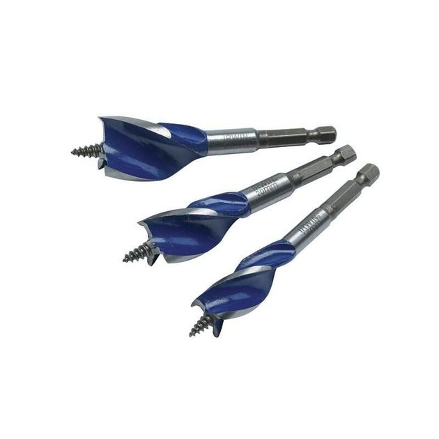 Набор коротких свёрл по дереву Blue Groove 6X, 3 шт., IRWIN, фото , изображение 2 | SNABZHENIE.com.ua Набор коротких свёрл по дереву Blue Groove 6X, 3 шт., IRWIN, фото , изображение 2 | SNABZHENIE.com.ua