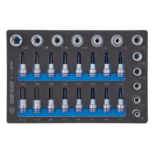 Набор торцевых головок 1/2" и 3/8", TORX, HEX, 28 предметов, фото  | SNABZHENIE.com.ua
