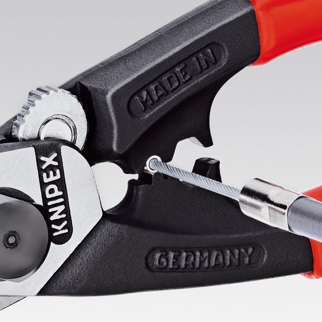 Ножиці для різання дротяних тросів KNIPEX 95 61 190, фото , зображення 2 | SNABZHENIE.com.ua Ножиці для різання дротяних тросів KNIPEX 95 61 190, фото , зображення 2 | SNABZHENIE.com.ua