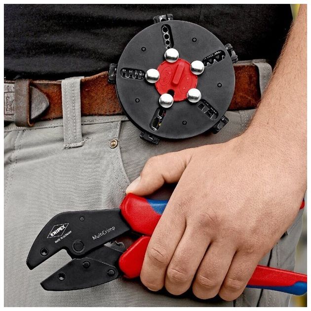 Обжимные клещи Knipex MultiCrimp® 250 мм с 5 профилями обжима, фото , изображение 4 | SNABZHENIE.com.ua Обжимные клещи Knipex MultiCrimp® 250 мм с 5 профилями обжима, фото , изображение 4 | SNABZHENIE.com.ua