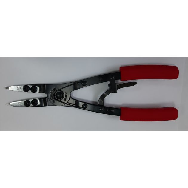 Пассатижи для стопорных колец, артикул 68RS-11, красные рукоятки, фото  | SNABZHENIE.com.ua