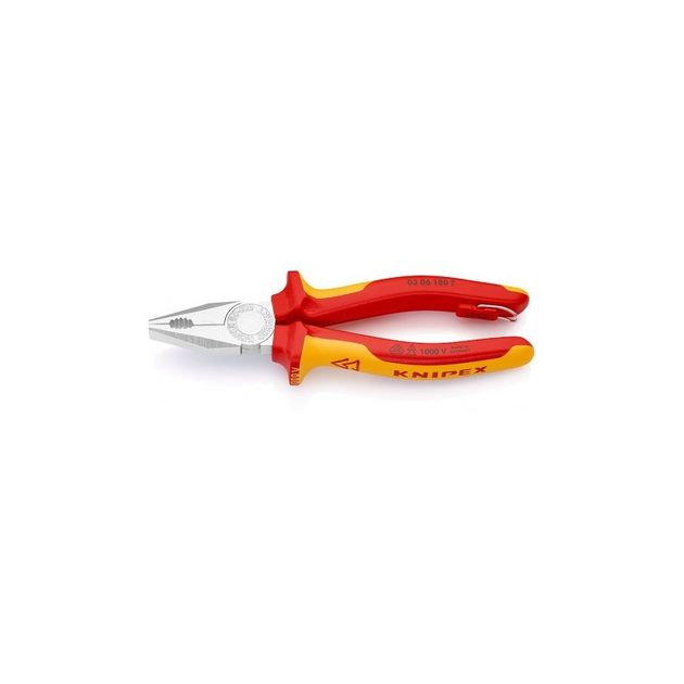 Плоскогубцы комбинированные VDE KNIPEX 03 06 180 T, фото  | SNABZHENIE.com.ua