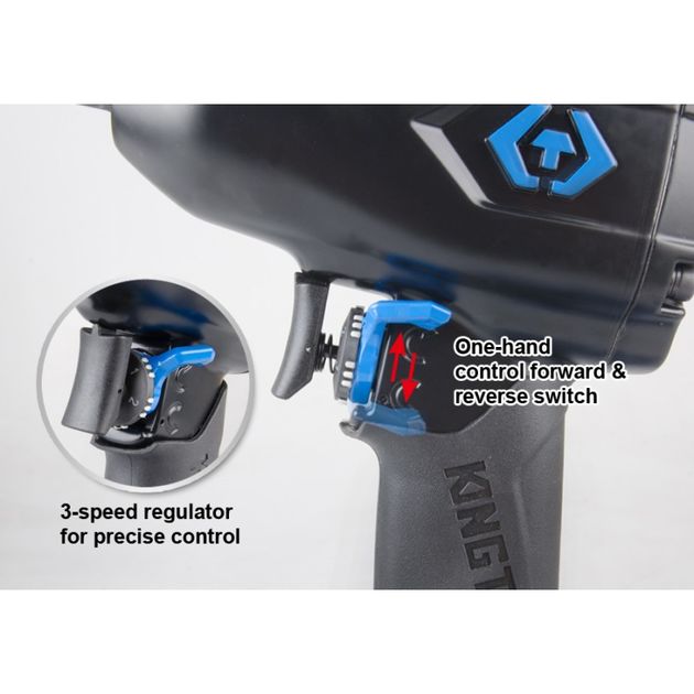 Пневматический гайковерт 1/2" 881 Нм с 3 головками (17,19,21), фото , изображение 2 | SNABZHENIE.com.ua Пневматический гайковерт 1/2" 881 Нм с 3 головками (17,19,21), фото , изображение 2 | SNABZHENIE.com.ua