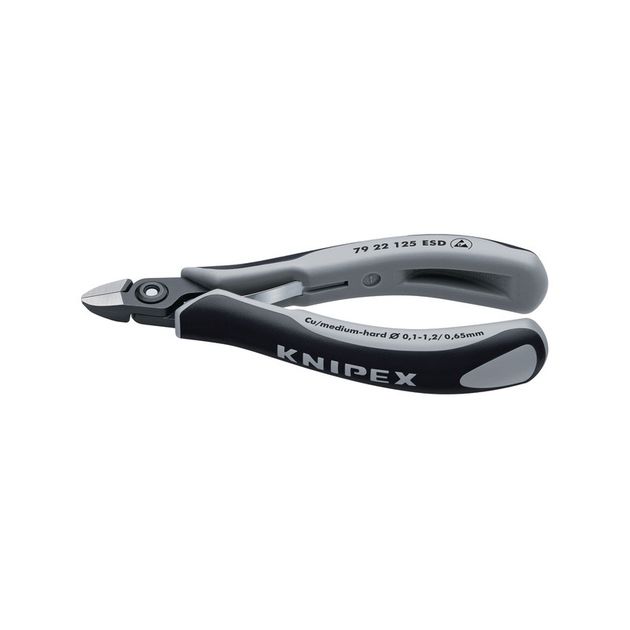 Кусачки боковые KNIPEX 79 22 125 ESD для электроники, фото  | SNABZHENIE.com.ua