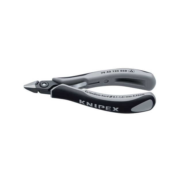 Кусачки боковые KNIPEX 79 42 125 ESD для электроники, фото  | SNABZHENIE.com.ua