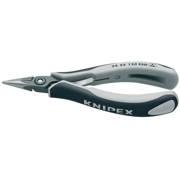 Плоскогубцы KNIPEX 34 22 130 ESD для электроники, прецизионные, фото  | SNABZHENIE.com.ua