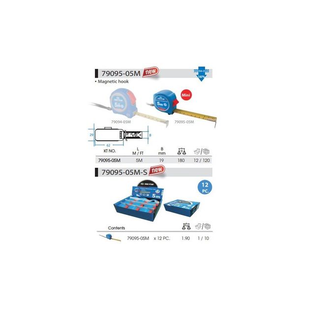 Мини рулетка 5м х 19мм (79095-05M), фото , изображение 3 | SNABZHENIE.com.ua Мини рулетка 5м х 19мм (79095-05M), фото , изображение 3 | SNABZHENIE.com.ua