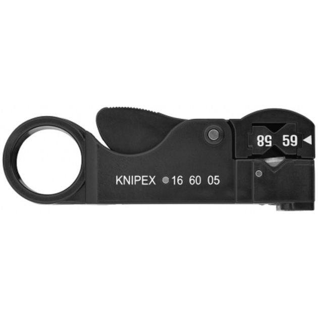 Стриппер KNIPEX 16 60 05 SB для коаксиальных кабелей, фото  | SNABZHENIE.com.ua