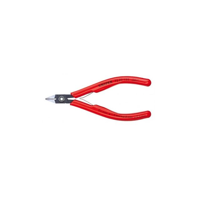 Кусачки KNIPEX 75 22 125 для электроники, боковые, 125 мм, фото  | SNABZHENIE.com.ua