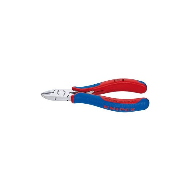 Кусачки боковые KNIPEX 77 02 135 H для электроники, фото  | SNABZHENIE.com.ua