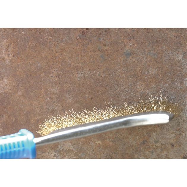 Щітка по сталю (ручка пластик) 20 шт комплект, фото , зображення 4 | SNABZHENIE.com.ua