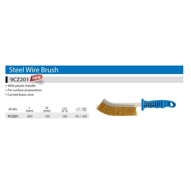 Щітка по сталю (ручка пластик) 20 шт комплект, фото , зображення 3 | SNABZHENIE.com.ua