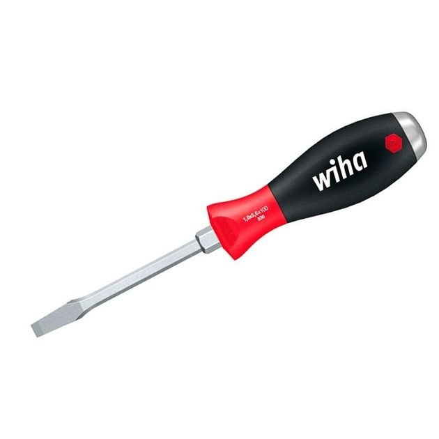 Шлицевая отвертка WIHA SoftFinish SL12 x 200 мм с набалдашником, фото  | SNABZHENIE.com.ua