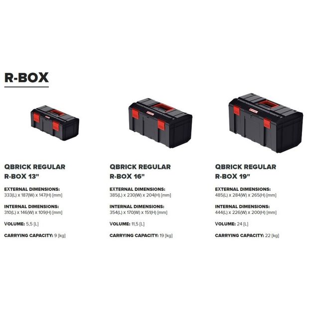 Ящик для інструментів QBRICK REGULAR R-BOX 19, фото , зображення 6 | SNABZHENIE.com.ua Ящик для інструментів QBRICK REGULAR R-BOX 19, фото , зображення 6 | SNABZHENIE.com.ua