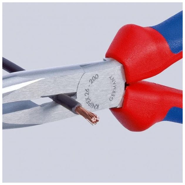 Плоскі круглогубці з ріжучими кромками KNIPEX 26 11 200, фото , зображення 5 | SNABZHENIE.com.ua Плоскі круглогубці з ріжучими кромками KNIPEX 26 11 200, фото , зображення 5 | SNABZHENIE.com.ua