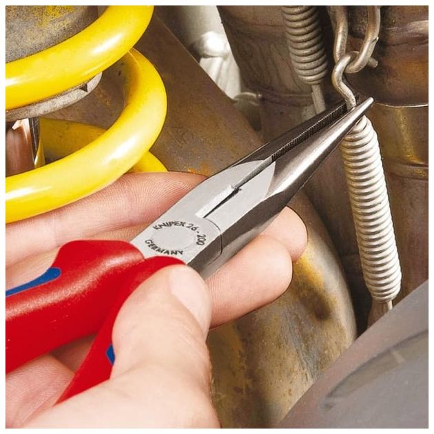 Плоские круглогубцы KNIPEX 26 13 200 с режущими кромками, фото , изображение 6 | SNABZHENIE.com.ua