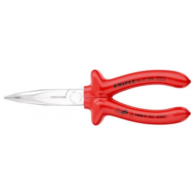 Плоские круглогубцы KNIPEX 26 27 200 с режущими кромками, фото , изображение 2 | SNABZHENIE.com.ua Плоские круглогубцы KNIPEX 26 27 200 с режущими кромками, фото , изображение 2 | SNABZHENIE.com.ua