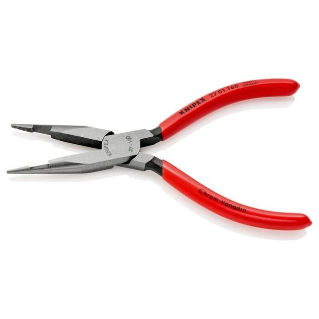 Плоскі круглогубці з різальними кромками в середній частині KNIPEX 27 01 160, фото , зображення 2 | SNABZHENIE.com.ua Плоскі круглогубці з різальними кромками в середній частині KNIPEX 27 01 160, фото , зображення 2 | SNABZHENIE.com.ua