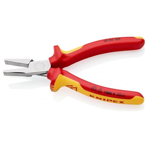 Плоскогубцы KNIPEX 20 06 160 с гладкими губками, фото , изображение 2 | SNABZHENIE.com.ua