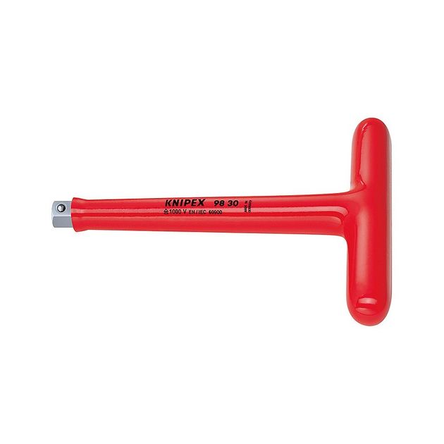 Т-подібна ручка з зовнішнім квадратом 3/8 KNIPEX 98 30, фото  | SNABZHENIE.com.ua