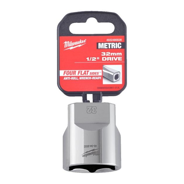 Головка торцева 1/2" 27мм (6-гранна) MILWAUKEE 4932480025, фото  | SNABZHENIE.com.ua