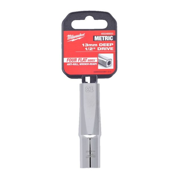 Головка торцевая длинная 1/2" 13 мм (6 граней) MILWAUKEE 4932480033, фото  | SNABZHENIE.com.ua