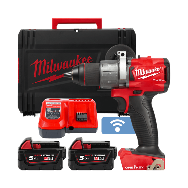 Аккумуляторная дрель M18 ONEPD2-502X FUEL ONE-KEY, 135 Нм, 5 Ач, фото  | SNABZHENIE.com.ua