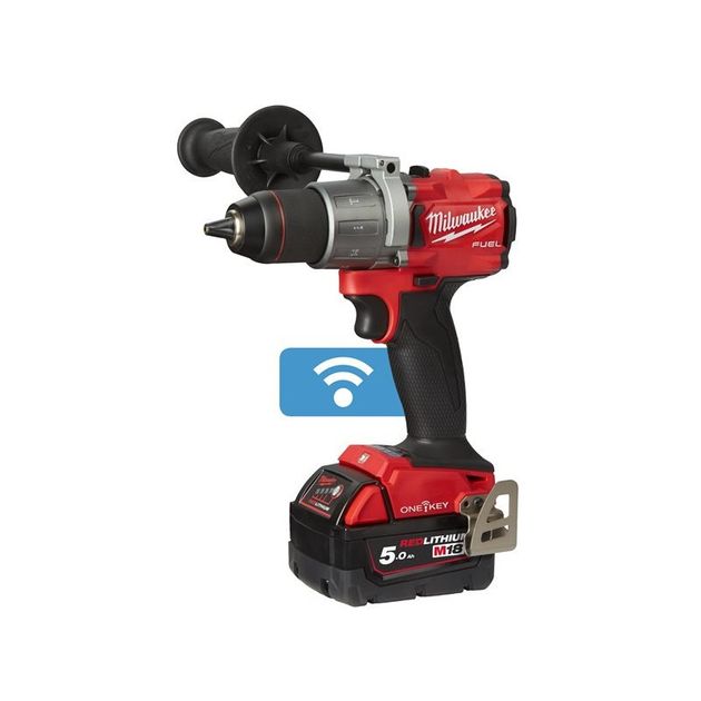 Дрель-шуруповерт Milwaukee M18 ONEPD2-502X FUEL ONE-KEY (Li-Ion 5Ач), крутящий момент 135 Нм, фото , зображення 3 | SNABZHENIE.com.ua