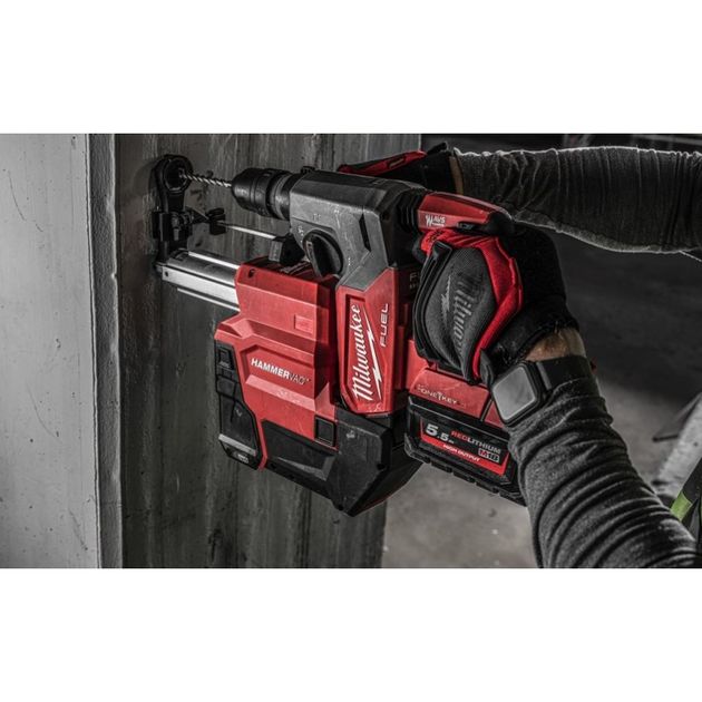 Перфоратор акумуляторний SDS-Plus з системою пиловидалення M18 ONE FHX DEL-552C FUEL (Li-Ion 5.5 Ач), фото , зображення 6 | SNABZHENIE.com.ua Перфоратор акумуляторний SDS-Plus з системою пиловидалення M18 ONE FHX DEL-552C FUEL (Li-Ion 5.5 Ач), фото , зображення 6 | SNABZHENIE.com.ua