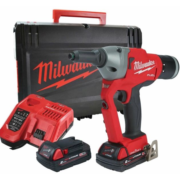 Заклепочник акумуляторний Milwaukee M18 ONEFPRT-202X 4.8 - 7.0 мм, фото  | SNABZHENIE.com.ua