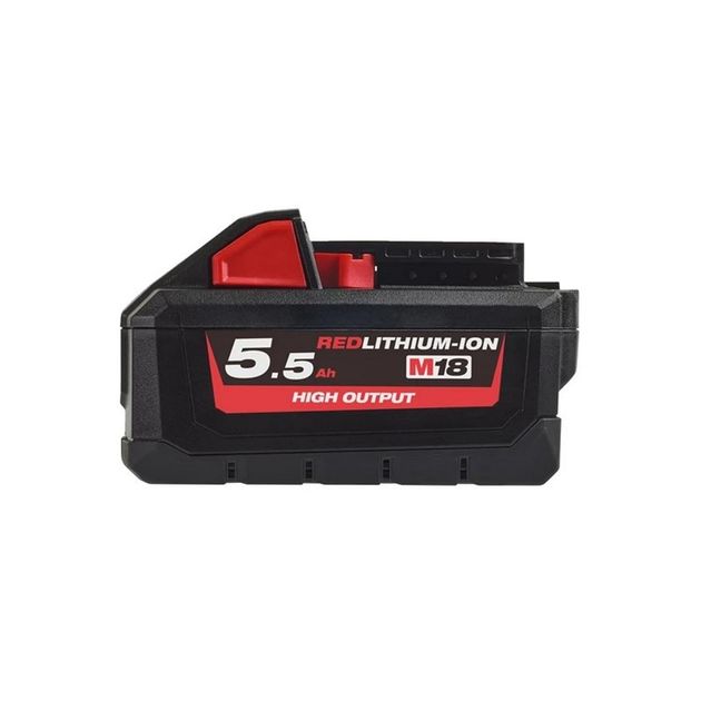 Аккумулятор MILWAUKEE M18 HB5.5 HIGH OUTPUT™ 5.5 Ач, фото , изображение 2 | SNABZHENIE.com.ua Аккумулятор MILWAUKEE M18 HB5.5 HIGH OUTPUT™ 5.5 Ач, фото , изображение 2 | SNABZHENIE.com.ua