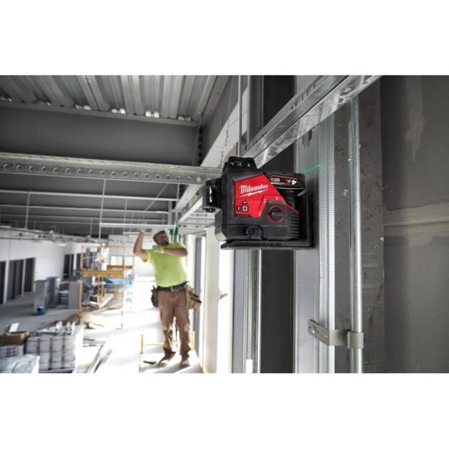 Лазерный нивелир Milwaukee M12 3PL-0C с зелёным лучом, фото , изображение 3 | SNABZHENIE.com.ua Лазерный нивелир Milwaukee M12 3PL-0C с зелёным лучом, фото , изображение 3 | SNABZHENIE.com.ua