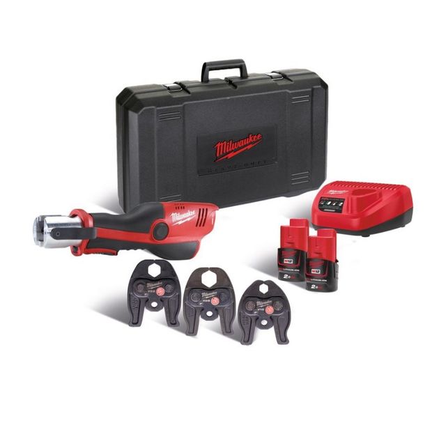 Аккумуляторный пресс-инструмент MILWAUKEE M12 HPT-202C V-KIT, фото  | SNABZHENIE.com.ua