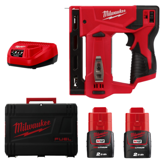 Степлер скобозабивний акумуляторний MILWAUKEE M12 BST-202X 4933459635, фото , зображення 2 | SNABZHENIE.com.ua