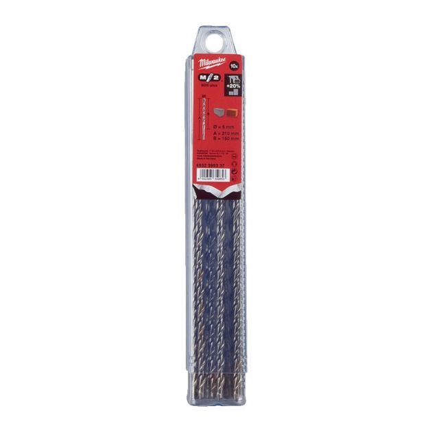 Бур SDS-PLUS M2 MILWAUKEE, 6.0x210 мм, 10 шт., фото  | SNABZHENIE.com.ua