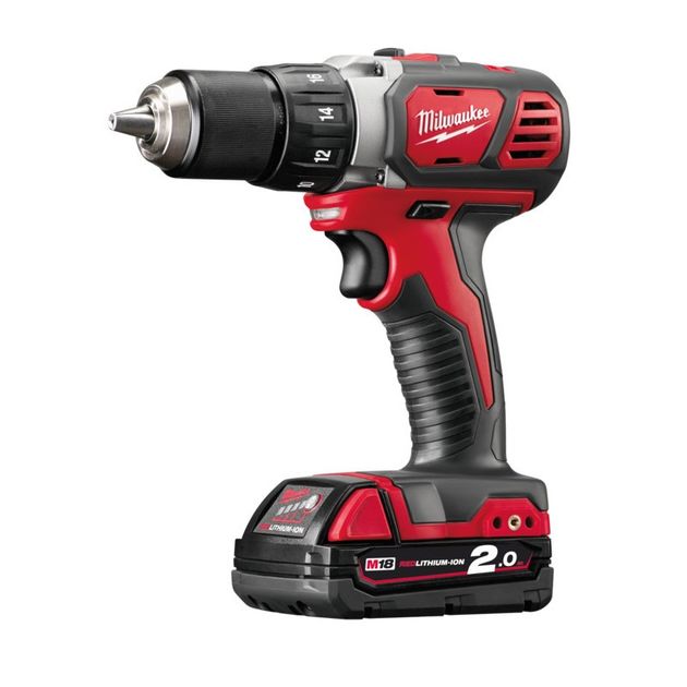Дрель-шуруповерт MILWAUKEE M18 BDD-202C, крутящий момент 50 Нм, фото , изображение 2 | SNABZHENIE.com.ua