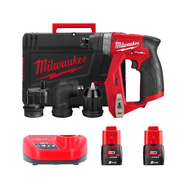 Дрель-шуруповерт MILWAUKEE M12 FUEL, 34 Нм, съемные насадки, фото  | SNABZHENIE.com.ua