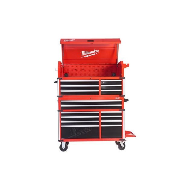 Інструментальна тележка MILWAUKEE 46˝ / 117 см, 10 полок (1 шт.) 4932478852, фото , зображення 2 | SNABZHENIE.com.ua Інструментальна тележка MILWAUKEE 46˝ / 117 см, 10 полок (1 шт.) 4932478852, фото , зображення 2 | SNABZHENIE.com.ua