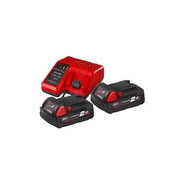 Энергокомплект M18 NRG-202 (2 шт, з/у M12-18C) 4933459213, фото  | SNABZHENIE.com.ua
