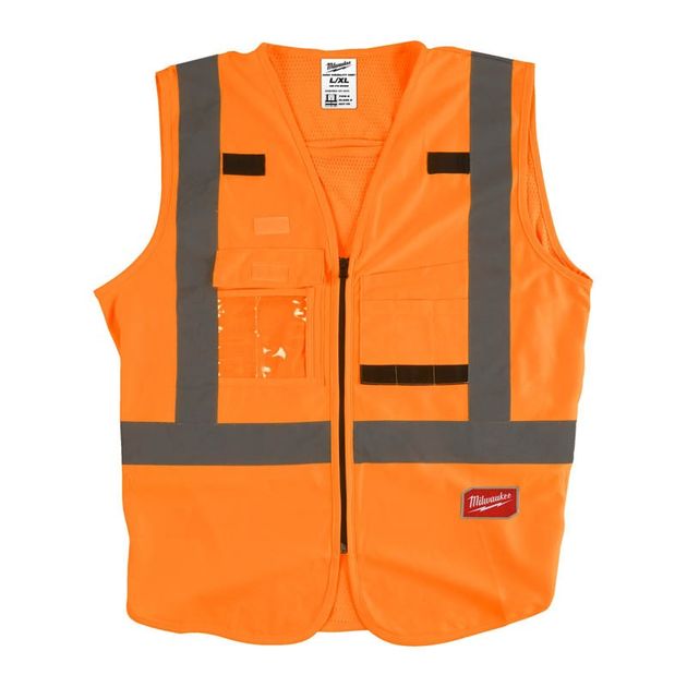 Жилет сигнальний оранжевий MILWAUKEE L/XL, фото  | SNABZHENIE.com.ua