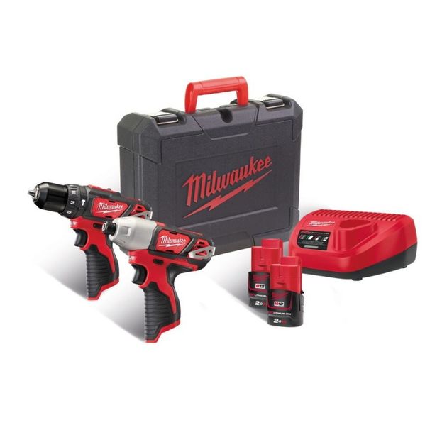 Набор аккумуляторных инструментов MILWAUKEE M12 BPP2B-421C, фото , изображение 4 | SNABZHENIE.com.ua