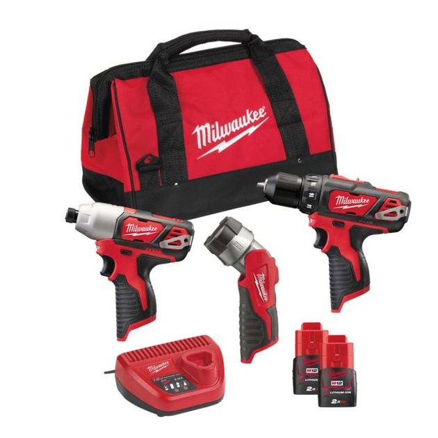 Набор инструментов MILWAUKEE M12 BPP3A-202B 4933441225, фото , изображение 4 | SNABZHENIE.com.ua Набор инструментов MILWAUKEE M12 BPP3A-202B 4933441225, фото , изображение 4 | SNABZHENIE.com.ua