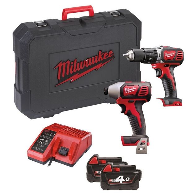 Набор аккумуляторных инструментов MILWAUKEE M18 BPP2C-402C, фото , изображение 3 | SNABZHENIE.com.ua Набор аккумуляторных инструментов MILWAUKEE M18 BPP2C-402C, фото , изображение 3 | SNABZHENIE.com.ua
