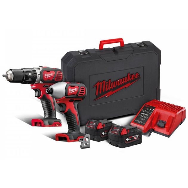 Набор аккумуляторных инструментов MILWAUKEE M18 BPP2C-402C, фото , изображение 5 | SNABZHENIE.com.ua Набор аккумуляторных инструментов MILWAUKEE M18 BPP2C-402C, фото , изображение 5 | SNABZHENIE.com.ua
